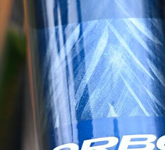 Peinture custom sur Orbea - Photo : Benjamin Pierlot